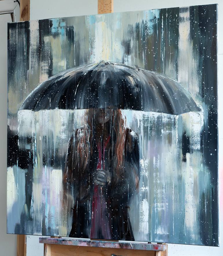 Original Abstract Expressionism Abstract Painting by Ewa Czarniecka