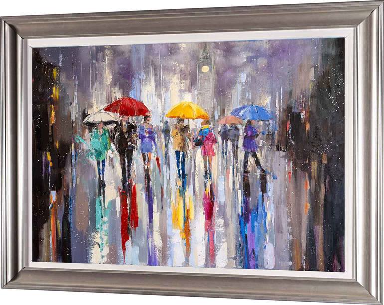 Original Abstract Expressionism Abstract Painting by Ewa Czarniecka