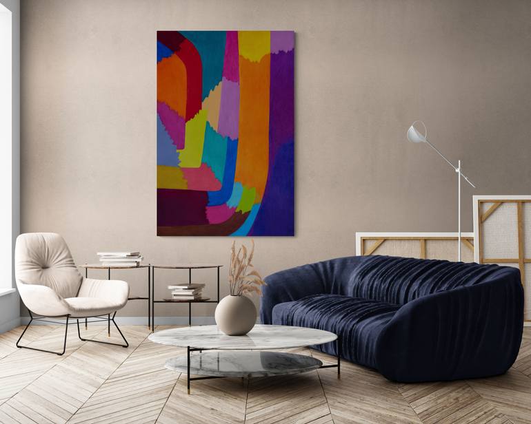 Original Abstract Expressionism Abstract Painting by Ivan Stoyanov