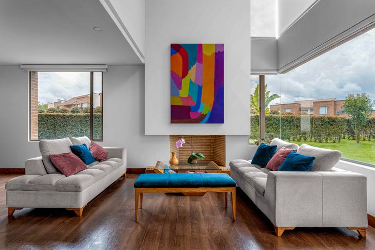 Original Abstract Expressionism Abstract Painting by Ivan Stoyanov