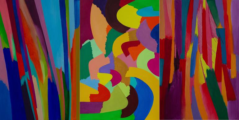 Original Abstract Expressionism Abstract Painting by Ivan Stoyanov