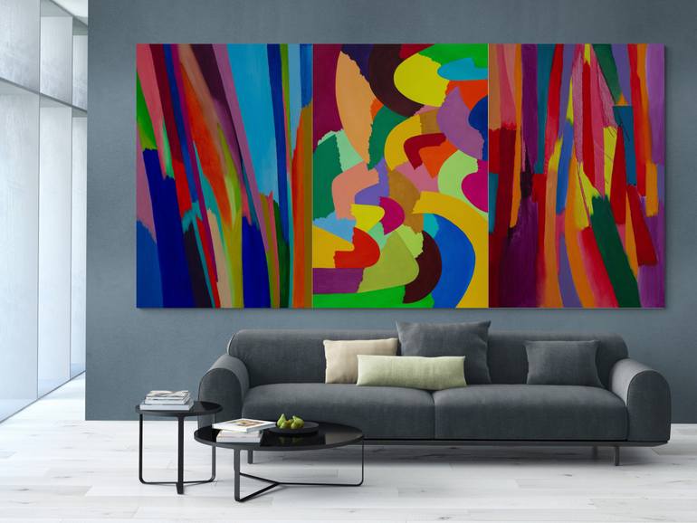 Original Abstract Expressionism Abstract Painting by Ivan Stoyanov