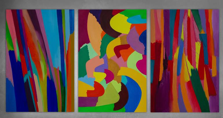Original Abstract Expressionism Abstract Painting by Ivan Stoyanov