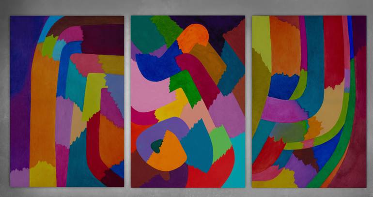 Original Abstract Expressionism Abstract Painting by Ivan Stoyanov