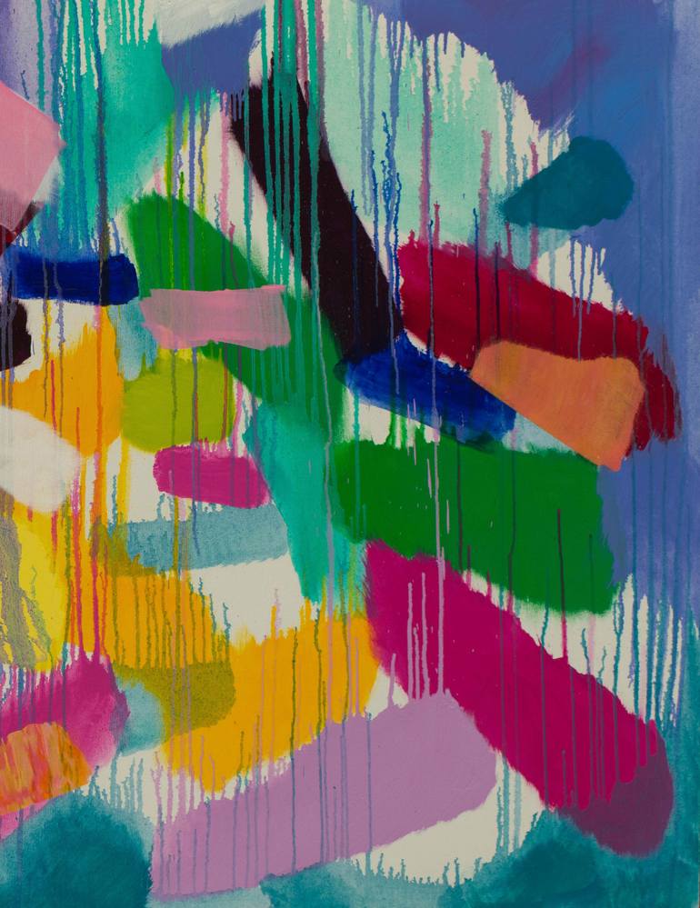 Original Abstract Expressionism Abstract Painting by Ivan Stoyanov