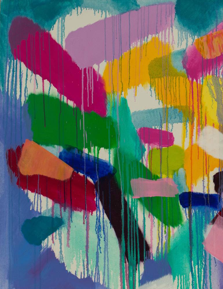 Original Abstract Expressionism Abstract Painting by Ivan Stoyanov