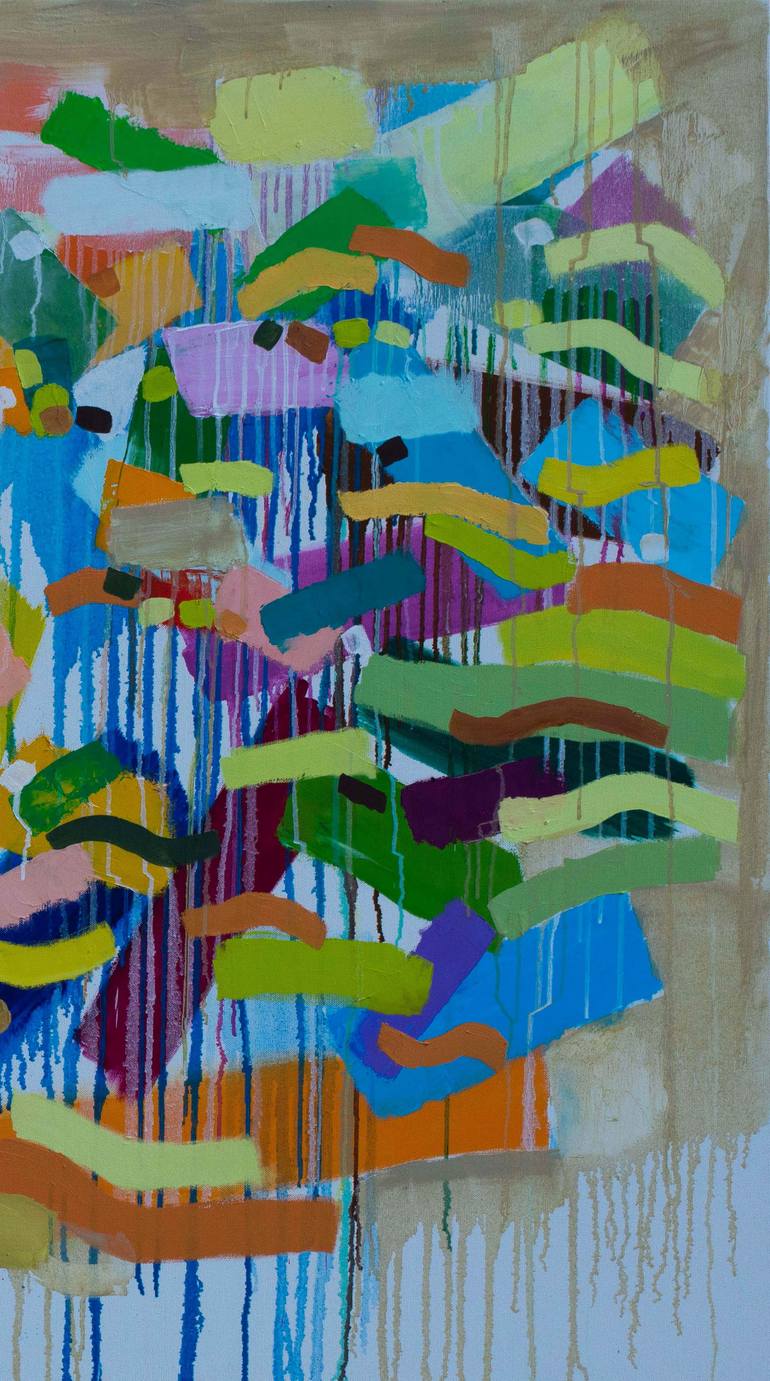 Original Abstract Expressionism Abstract Painting by Ivan Stoyanov