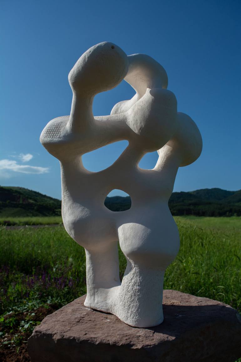 Original Modernism Abstract Sculpture by Ivan Stoyanov