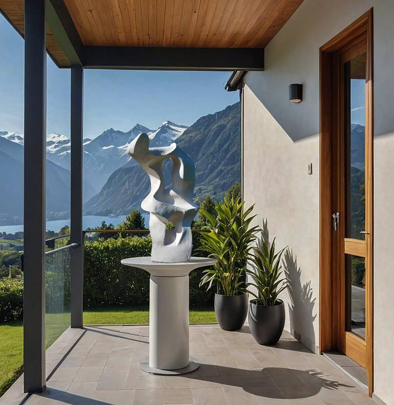 Original Modernism Abstract Sculpture by Ivan Stoyanov