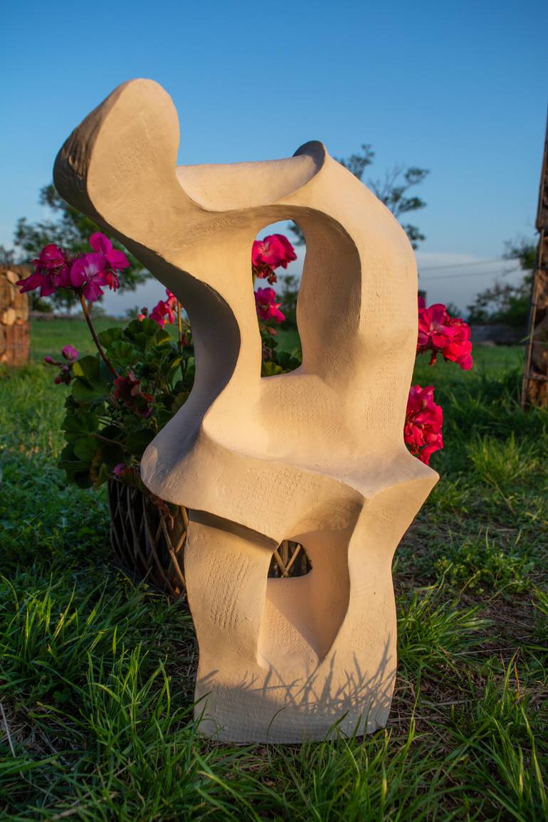 Original Modernism Abstract Sculpture by Ivan Stoyanov