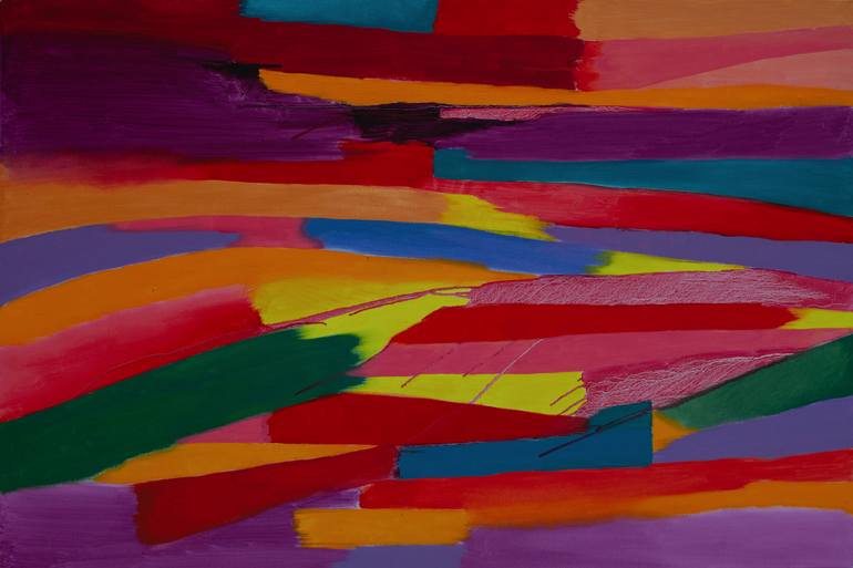 Original Abstract Expressionism Abstract Painting by Ivan Stoyanov