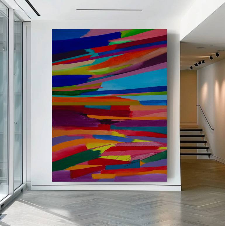 Original Abstract Expressionism Abstract Painting by Ivan Stoyanov