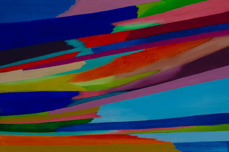 Original Abstract Expressionism Abstract Painting by Ivan Stoyanov