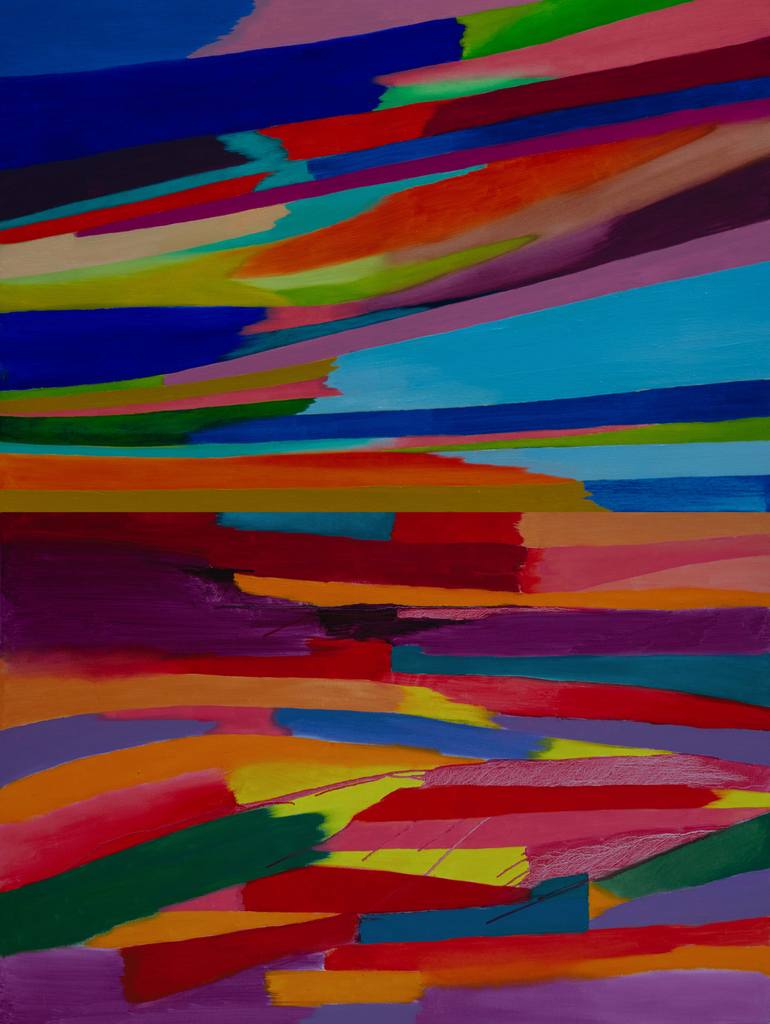 Original Abstract Expressionism Abstract Painting by Ivan Stoyanov