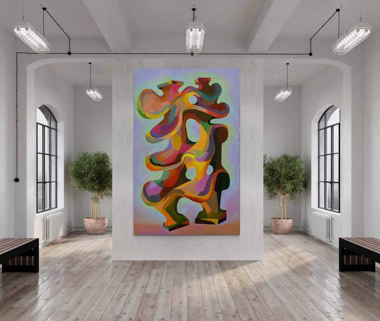 Original Abstract Expressionism Abstract Painting by Ivan Stoyanov