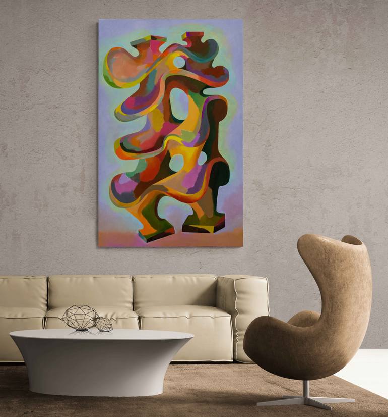 Original Abstract Expressionism Abstract Painting by Ivan Stoyanov