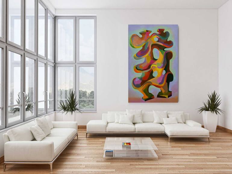 Original Abstract Expressionism Abstract Painting by Ivan Stoyanov
