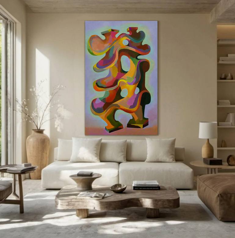 Original Abstract Expressionism Abstract Painting by Ivan Stoyanov