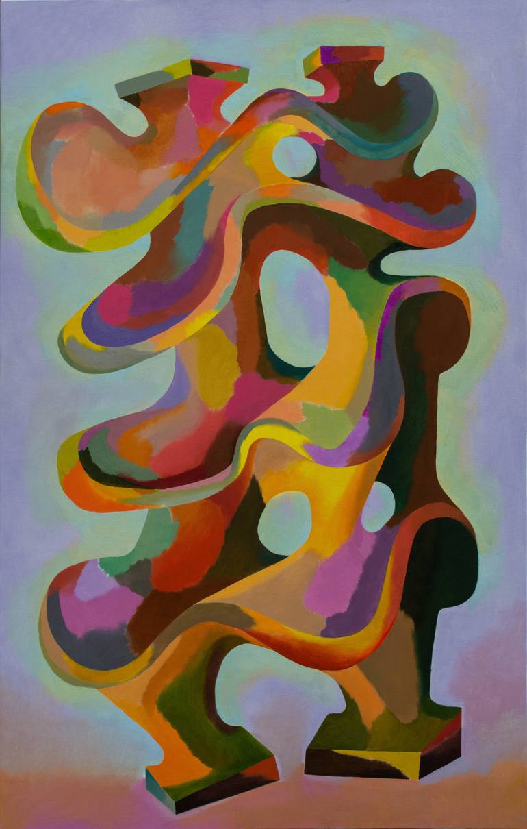 Original Abstract Expressionism Abstract Painting by Ivan Stoyanov