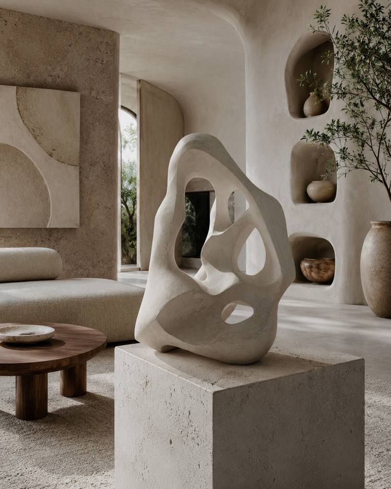 Original Modernism Abstract Sculpture by Ivan Stoyanov