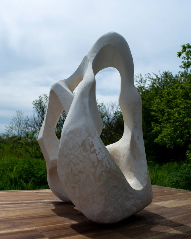 Original Modernism Abstract Sculpture by Ivan Stoyanov