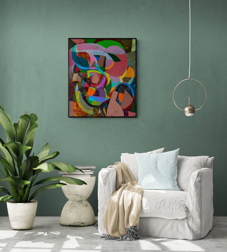 Original Abstract Expressionism Abstract Painting by Ivan Stoyanov