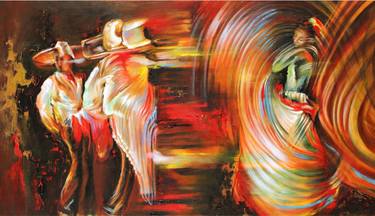 Original Expressionism Performing Arts Paintings by Karina Llergo