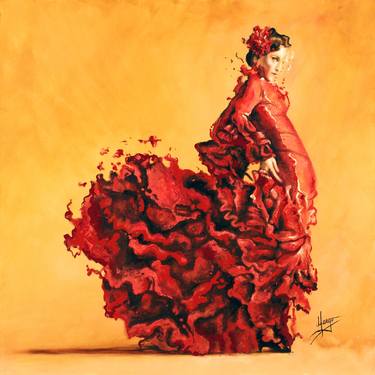 Print of Figurative Performing Arts Paintings by Karina Llergo