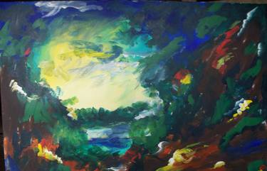 Original Abstract Nature Painting by Greg Lipman