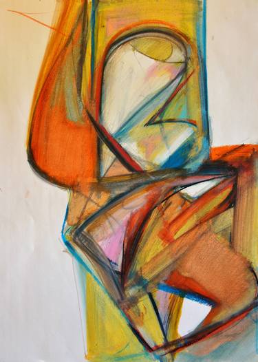 Original Abstract Portrait Drawings by David Thomas