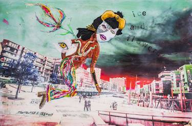 Print of Expressionism Fantasy Mixed Media by Claudia Tejeda