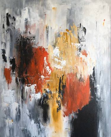 Original Abstract Expressionism Abstract Paintings by Renate Dartois