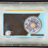 Sonolon retro radio - photo-based mixed media, unique 1/1 by Louise - LA - Marler