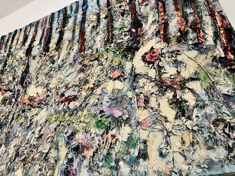 Original Abstract Floral Painting by Martin Robert Reed
