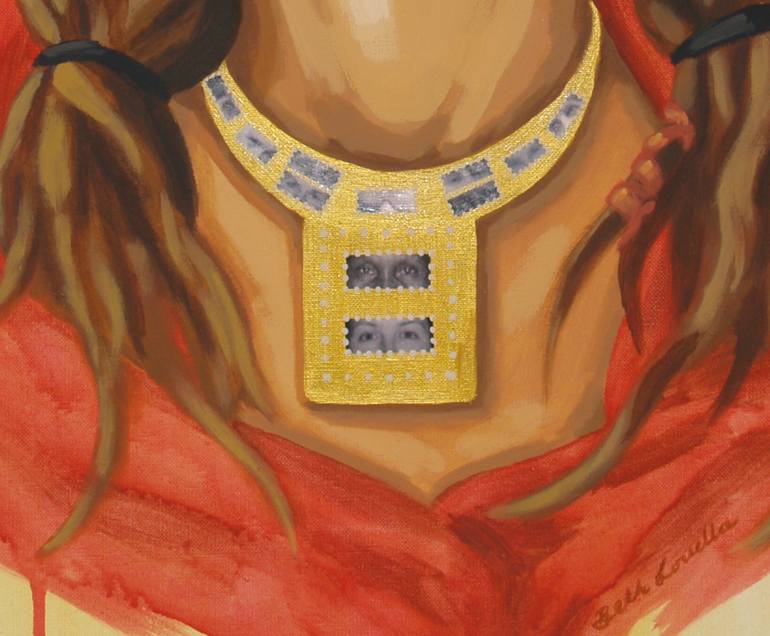 Original Expressionism Women Painting by Beth Louella