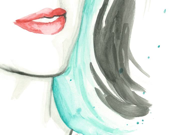 Original Portraiture People Painting by Beth Louella