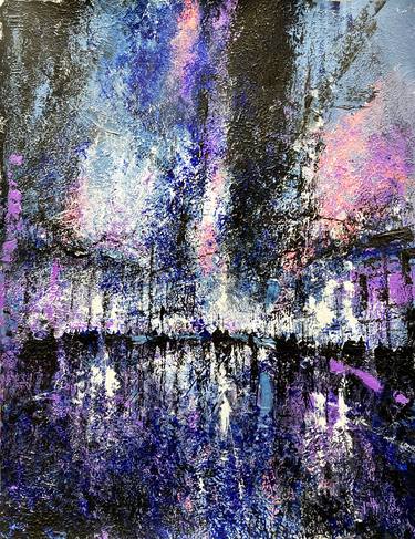 Original Abstract Expressionism Cities Paintings by Nicolas Jolly