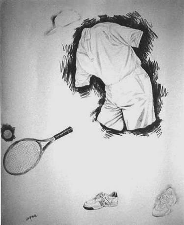 Original Surrealism Sports Drawings by James Gwynne