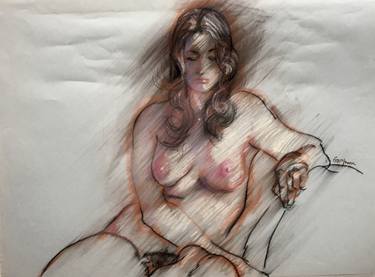 Original Figurative Nude Drawings by James Gwynne