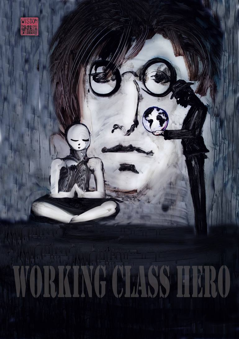 John Lennon Working Class Hero Printmaking By Norton Wisdom Saatchi Art