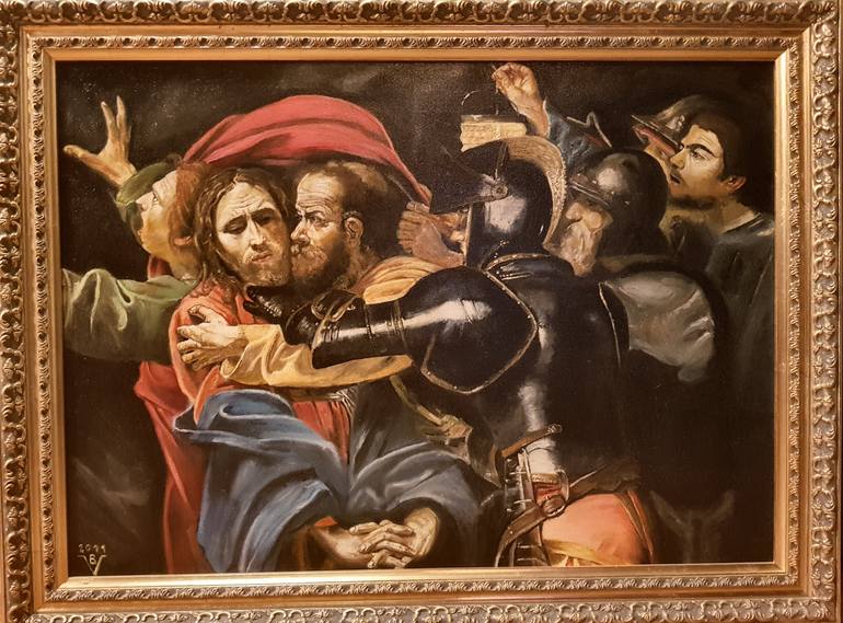 Original Realism Religion Painting by Branko Vojvodic