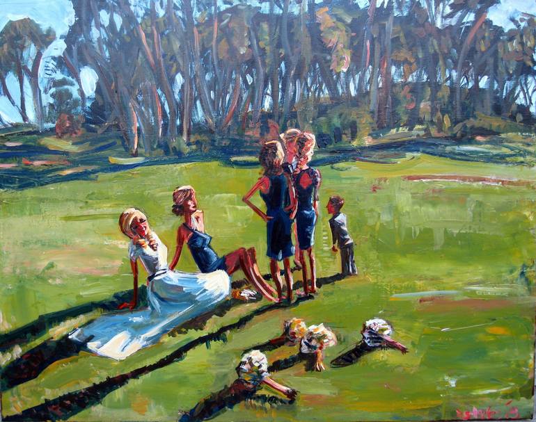 Bride & Bridesmaids Painting by Duncan Staples Saatchi Art