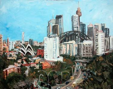 Original Expressionism Cities Paintings by Duncan Staples