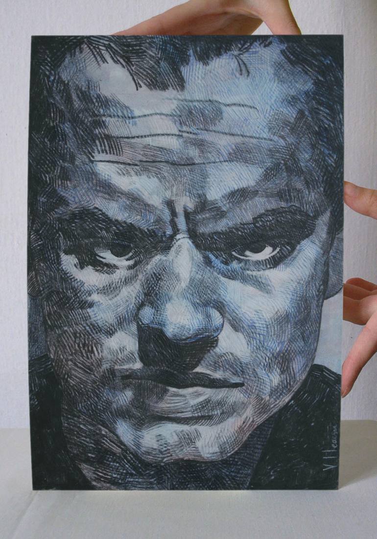 Original Figurative People Drawing by Valentin Neacsu