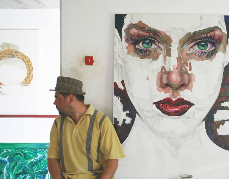 Original Figurative People Painting by Valentin Neacsu