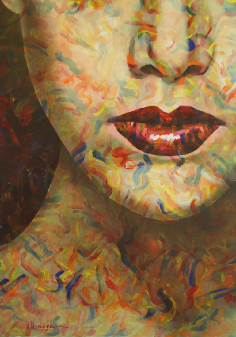 Original Figurative People Painting by Valentin Neacsu