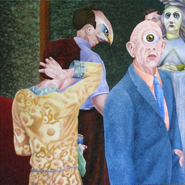 Original Surrealism People Paintings by Joe Stavec