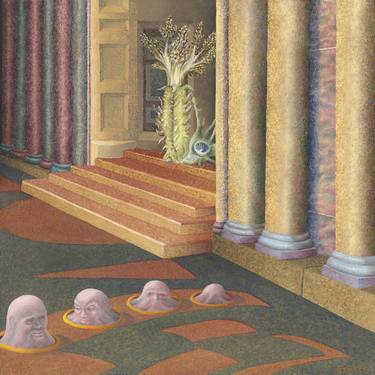 Original Surrealism Places Paintings by Joe Stavec