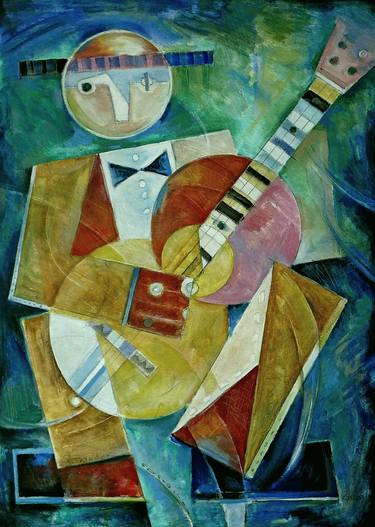 Saatchi Art Artist Vasily Tryndyk; Paintings, “guitar player” #art