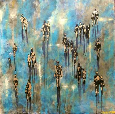 Original Abstract Expressionism People Paintings by Lindsey MacKay